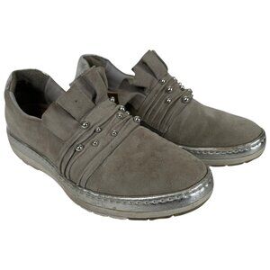 Tamaris Shoe Women 8 Leather moccasin slipper comfort crystal ribbon embellish